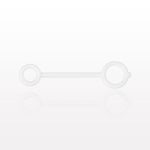 Strap for Female ENFit Cap, White - 0.224 inch x 0.327 inch ID Application Loops (5.7 mm x 8.3 mm) - 40095