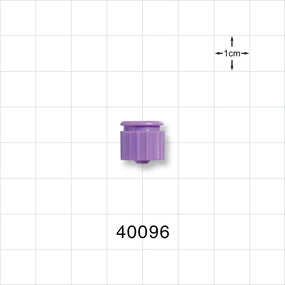 Male ENFit Cap, Non-Vented, Purple -  - 40096