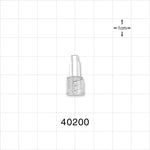 Male Lock NRFit™ Connector, Clear - 0.094 inch ID (2.4 mm) - 40200