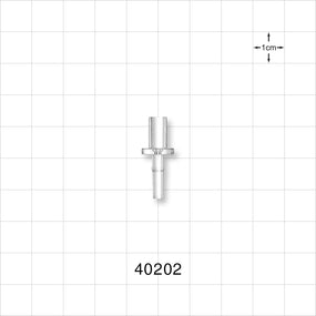 Male Slip NRFit™ Connector, Clear - 0.138 inch ID (3.5 mm) - 40202