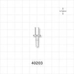 Male Slip NRFit™ Connector, Clear - 0.161 inch ID (4.1 mm) - 40203