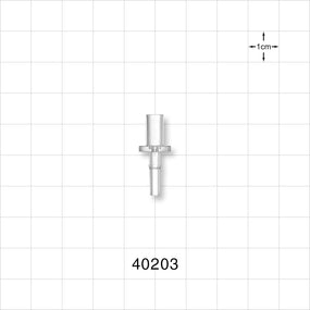 Male Slip NRFit™ Connector, Clear - 0.161 inch ID (4.1 mm) - 40203