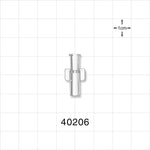 Female Lock NRFit™ Connector, Clear - 0.138 inch ID (3.5 mm) - 40206