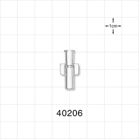 Female Lock NRFit™ Connector, Clear - 0.138 inch ID (3.5 mm) - 40206