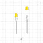 NRFit™ Filter Straw, Yellow Non-Vented Cap - 1.75 inch ( 44.5 mm); 5 micron - 40211
