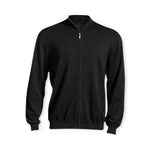 Edwards Garment Co Fine-Gauge Sweaters Unisex Full-Zip Cardigan, Black, Size S - 4073BLKS