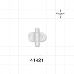 Fixing Wing, White - 4.5 FR Thru Hole (0.058 inch; 1.47 mm) - 41421