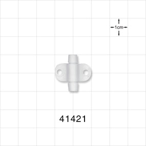Fixing Wing, White - 4.5 FR Thru Hole (0.058 inch; 1.47 mm) - 41421