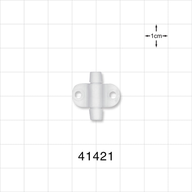 Fixing Wing, White - 4.5 FR Thru Hole (0.058 inch; 1.47 mm) - 41421