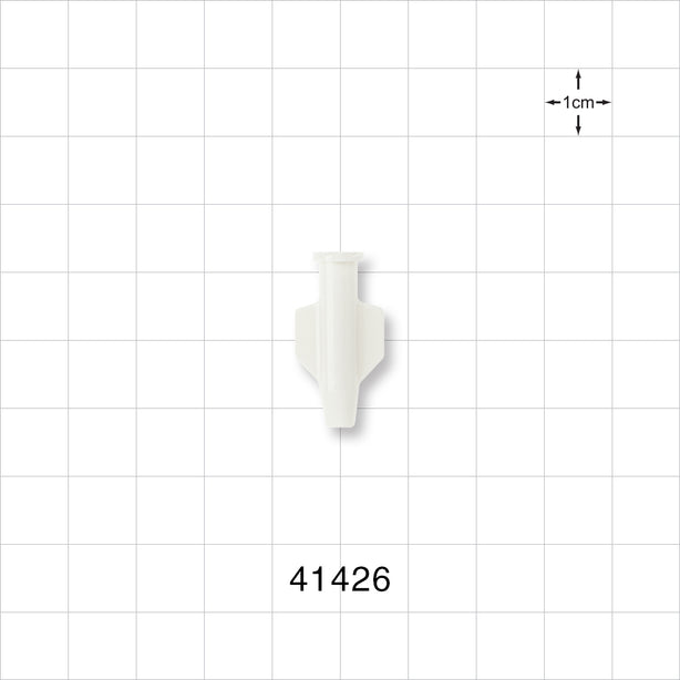 Female Luer Lock, Tubing Port, White - 5 FR (0.069 inch, 1.75 mm) - 41426