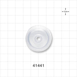 Drip Chamber Cover, One Port - Fits 1.18 inch Diameter Chamber (30 mm); Port 0.26 inch - 0.244 inch ID (6.6 mm - 6.2 mm) - 41441