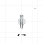 Female Luer Lock, Tubing Port, Clear - 6 FR (0.079 inches, 2.01 mm) - 41520