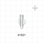 Female Luer Lock, Tubing Port, Clear - 8 FR (0.106 inch, 2.69 mm) - 41521