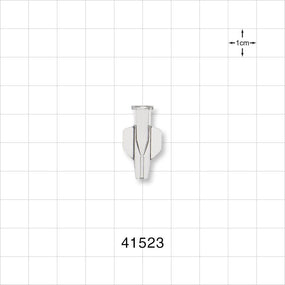 Female Luer Lock, Tubing Port, Clear - 2.7 FR (0.035 inch, 0.9 mm) - 41523