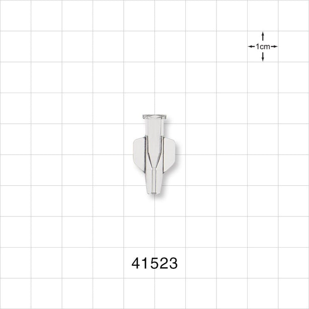 Female Luer Lock, Tubing Port, Clear - 2.7 FR (0.035 inch, 0.9 mm) - 41523