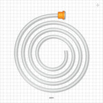 Molded Sanitary Flange Component, Liveo™ Pharma-50 Tubing - 0.5 inch/0.75 inch Mini; 50A Durometer; 1/4 inch ID x 3/8 inch OD (0.25 inch x 0.375 inch, 6.35 mm x 9.53 mm) x 72 inch length (1829 mm) - 42001