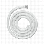Molded Sanitary Flange Component, AdvantaSil™ APSH Braid-Reinforced Silicone Tubing - 0.5 inch/0.75 inch Mini; 50A Durometer; 3/8 inch ID x 5/8 inch OD (0.375 inch x 0.625 inch, 9.53 mm x 15.88 mm) x 72 inch length (1829 mm) - 42031