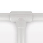 Molded T Component, Liveo™ Pharma-50 Tubing - All Sides: 50A Durometer; 1/4 inch ID x 3/8 inch OD (0.25 inch x 0.375 inch, 6.35 mm x 9.53 mm) x 18 inch length (457.2 mm) - 42042