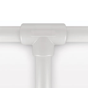 Molded T Component, Liveo™ Pharma-50 Tubing - All Sides: 50A Durometer; 1/4 inch ID x 3/8 inch OD (0.25 inch x 0.375 inch, 6.35 mm x 9.53 mm) x 18 inch length (457.2 mm) - 42042