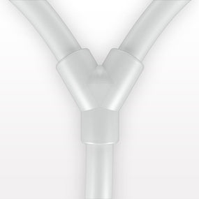 Molded Y Component, Liveo™ Pharma-50 Tubing - All Sides: 50A Durometer; 1/4 inch ID x 3/8 inch OD (0.25 inch x 0.375 inch, 6.35 mm x 9.53 mm) x 18 inch length (457.2 mm) - 42052