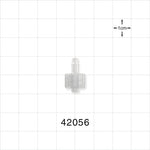 Male Luer Lock, Barbed, Natural - Fits 1/8 inch ID Tubing (0.125 inch, 3.18 mm) - 42056