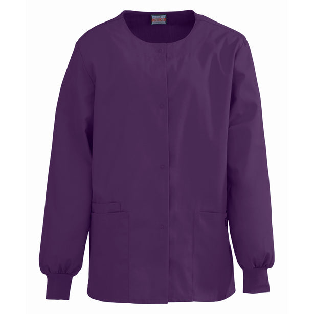 Cherokee Crew Neck Scrub Jackets - 4350EGGWXXXL - 1 Each - MDL-4350EGGWXXXL