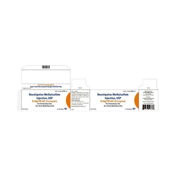 Dr. Reddys Labs Methylsulfate 43598-0528-36 Neostigmine Methyl Sulfate Injection, Multidose Vial, 0.5 mg / mL, 10 x 10 mL - MDL-43598-528-36 - 10 Each