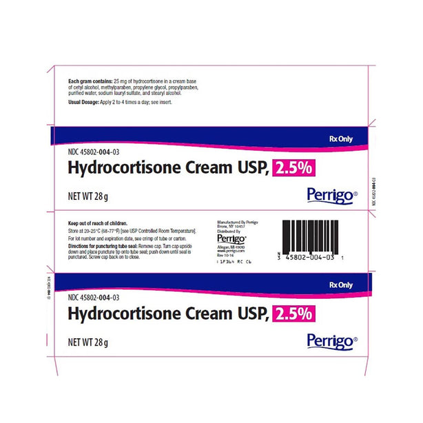 Perrigo Hydrocortisone Topical 45802-0004-03 - 1.0 Each - MDL-45802-004-03