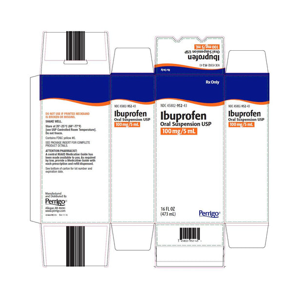 Perrigo Ibuprofen Oral (Rx) 45802-0952-43 - 1.0 Each - MDL-45802-952-43