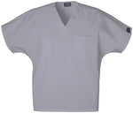 Cherokee Unisex V-Neck Scrub Top, Gray, Size XL, Uniforms One Pocket - 724841279554 - 1 Each