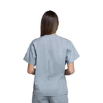 Cherokee Unisex V-Neck Scrub Top, Gray, Size XL, Uniforms One Pocket - 724841279554 - 1 Each