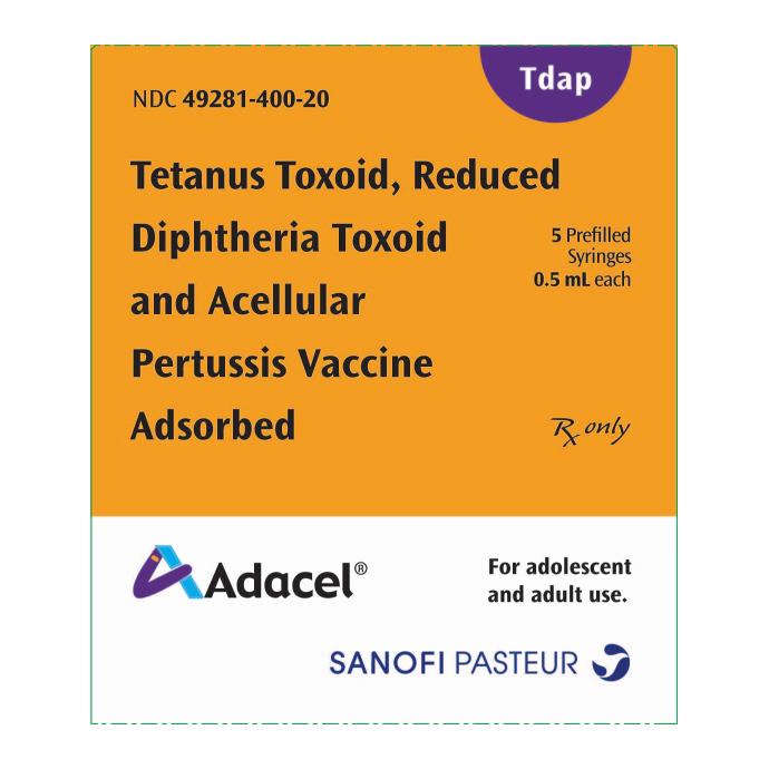 Sanofi Pasteur, Inc Adacel TDAP Vaccine Injection 49281-0400-20 - 5.0 ...