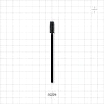 Short Head Mascara Wand with Black Handle, 3.66 inch - 3.66 inch (93 mm) - 50053