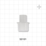 Straight Connector, Tubing Port, Natural - 22mm OD/18 mm ID X 15 mm OD/10 mm ID - 50101