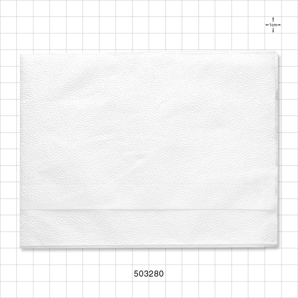 Disposable Salon Towel, White - 12 inch x 24.5 inch (305 mm x 622 mm) - 503280