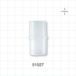 Straight Connector, Tubing Port, Natural - 22 mm OD/15 mm ID - 51027