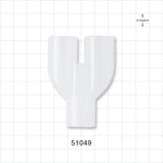 Y Connector, Parallel, Tubing Ports, Natural - 22mm OD; 22mm OD; 22mm OD/15mm ID - 51049
