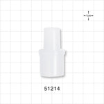 Straight Connector, Reducer, Tubing Port, Natural - 22 mm x 15 mm OD - 51214