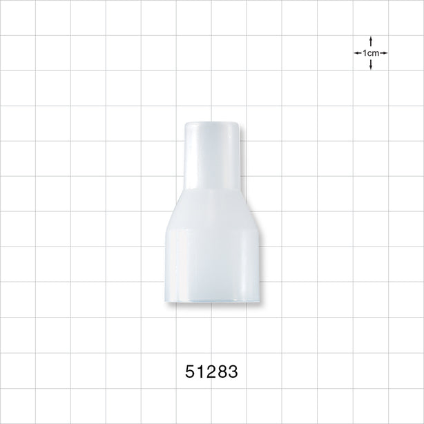Straight Connector, Reducer, Tubing Port, Natural - 22 mm x 15 mm ID - 51283