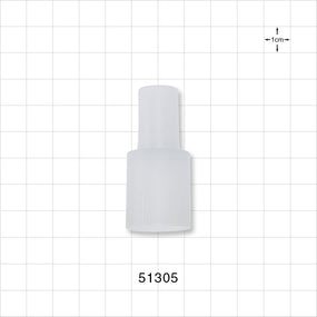 Straight Connector, Reducer, Tubing Port, Natural - 22 mm ID x 15 mm OD - 51305