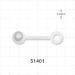 Push-On Pressure Port Cap, Non-Vented, Natural - 0.27 Inch ID Application Loop (6.9 mm) - 51401