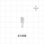 Y Connector, 3-Way, Parallel, Tubing Ports, Natural - 0.079 inch - 0.091 inch ID (2.01 mm -2.31 mm) - 51408