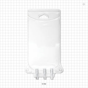 Bag, 3 Tube Ports, Non-Sterile - 500 ml; 3 Tubes 0.258 inch ID (6.55 mm) - 51492