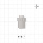 Straight Connector, Reducer, Tubing Port, Natural - 15 mm x 10 mm OD - 51517