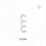 3-Channel Multi-Cavity Clip, Natural - 0.35 inch Channel (8.89 mm) - 51534