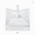 Sanitary Flange, Barbed, Natural, Pre-Attached Gasket, in Sealed Pouch - 1 inch/1.5 inch Standard; Fits 3/8 inch ID Tubing (0.375 inch, 9.53 mm); 5 inch x 5 inch Pouch - 51609