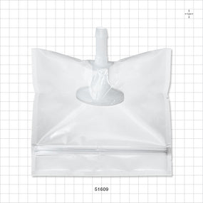 Sanitary Flange, Barbed, Natural, Pre-Attached Gasket, in Sealed Pouch - 1 inch/1.5 inch Standard; Fits 3/8 inch ID Tubing (0.375 inch, 9.53 mm); 5 inch x 5 inch Pouch - 51609