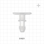 Sanitary Flange, Barbed, Natural - 1 inch/1.5 inch Standard; Fits 3/8 inch ID Tubing (0.375 inch, 9.53 mm) - 51621