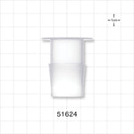 Press-In Plug, Barbed, Natural - Fits 1 inch ID Tubing (25.4 mm) - 51624