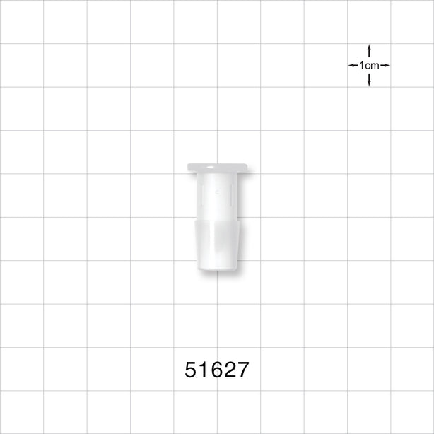 Press-In Plug, Barbed, Natural - Fits 3/8 inch ID Tubing (0.375 inch, 9.53 mm) - 51627